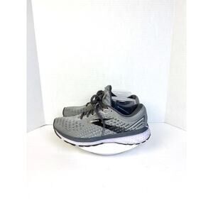 Brooks Ghost 13 Running Shoes Womens Size 8 Gray Purple Mesh Cushioned Sneakers